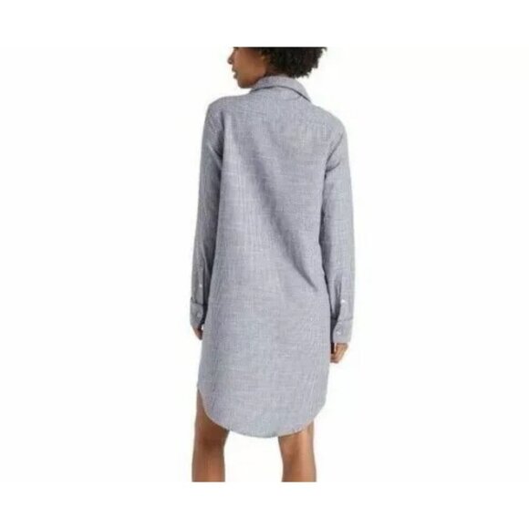 Levi’s Strauss &‎ Co Women's Striped Woven Sleep Shirt w/Pockets Blue Size Small - Picture 4 of 16